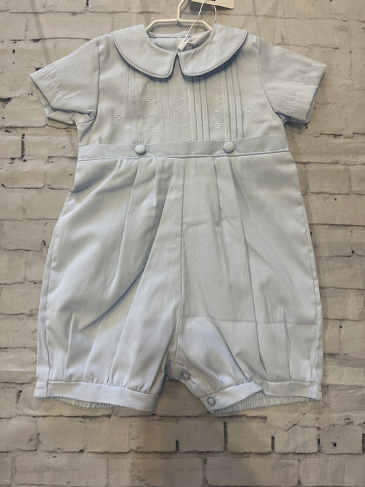 classic pique blue romper