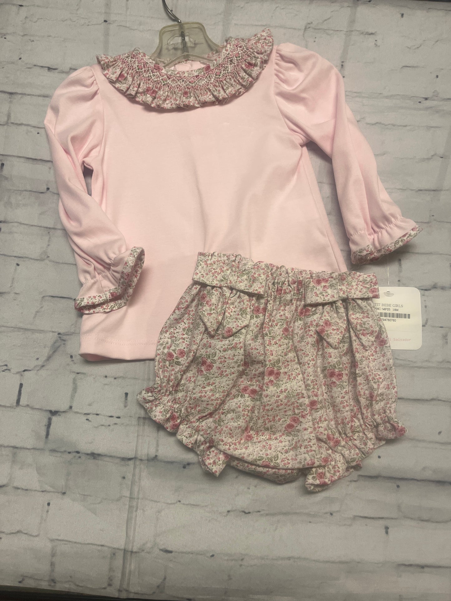 Rose pink bloomer set
