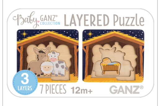 Nativity layering puzzle