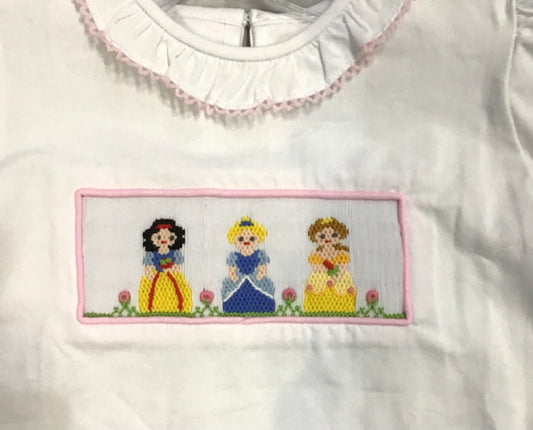 smocked princess shirt
