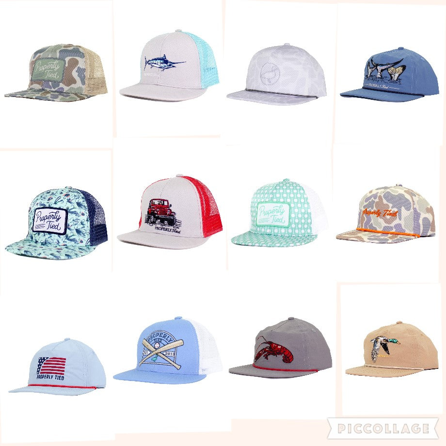 properly tied hats