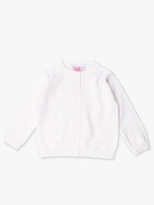 pointelle cardigan