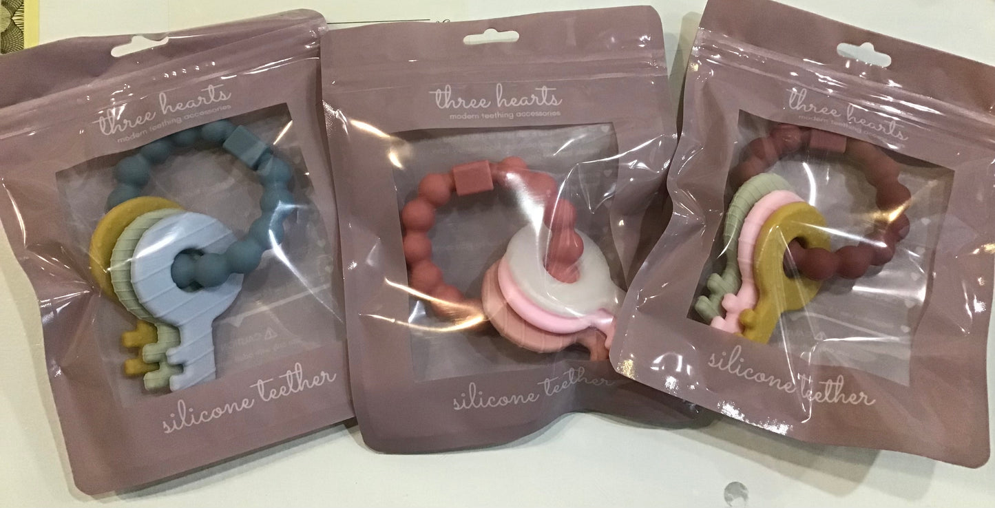 Silicone keys teether