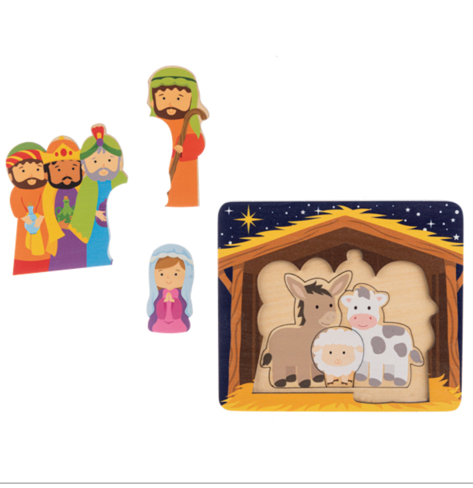 Nativity layering puzzle