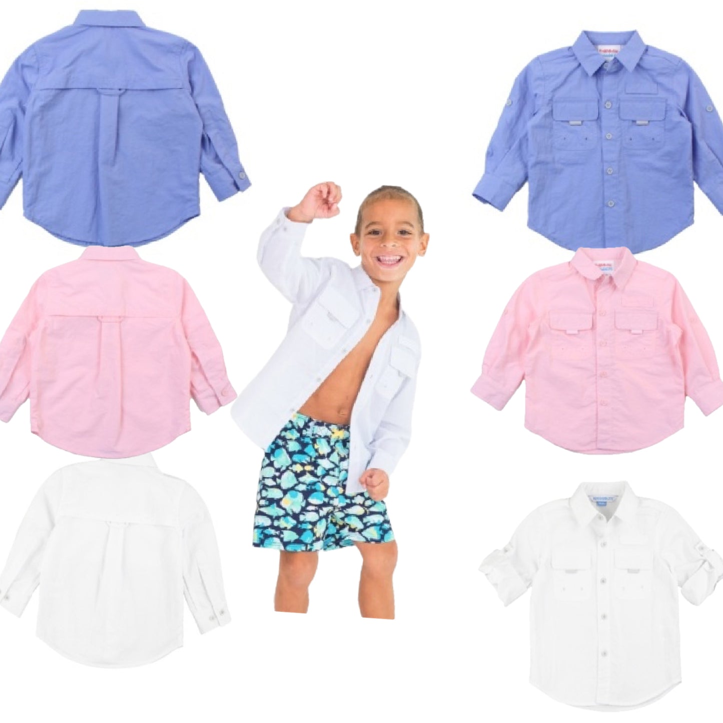 Sun protective button down