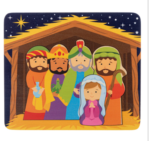 Nativity layering puzzle