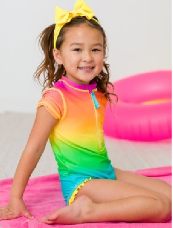Neon sunset ss rash guard