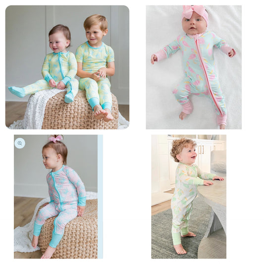 sweet bay zipper onesies