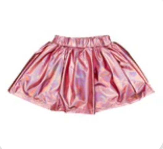Lt pink metallic shorts