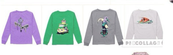 Mardi Gras pt l/s shirts