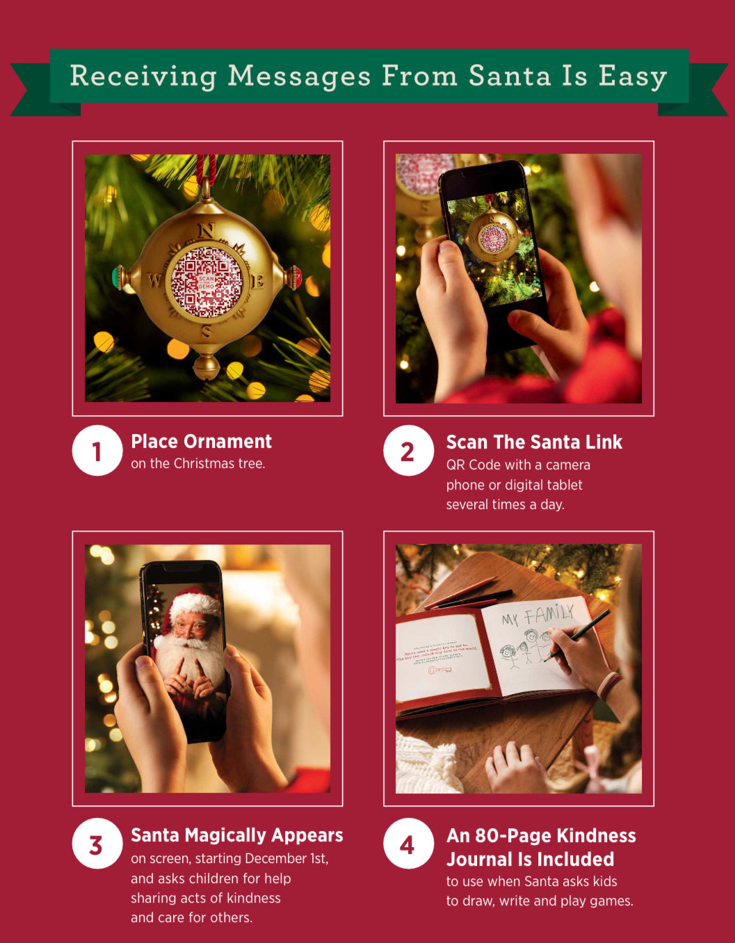 Santa's Kindness Ornament & Journal