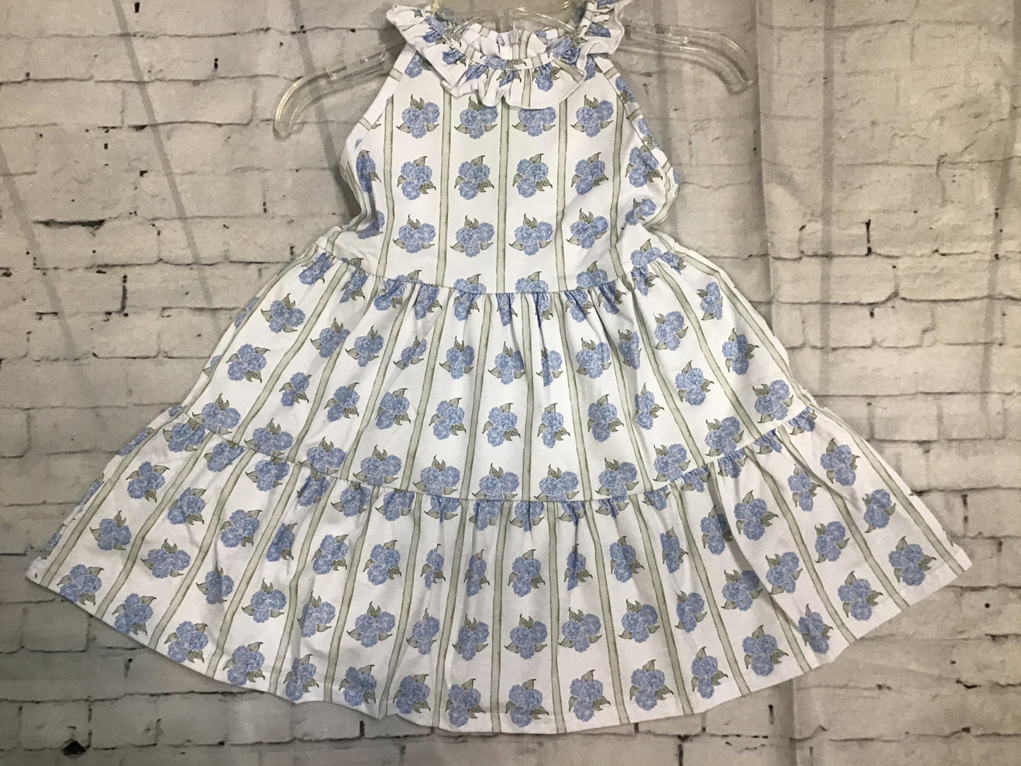 hydrangeas panel dress