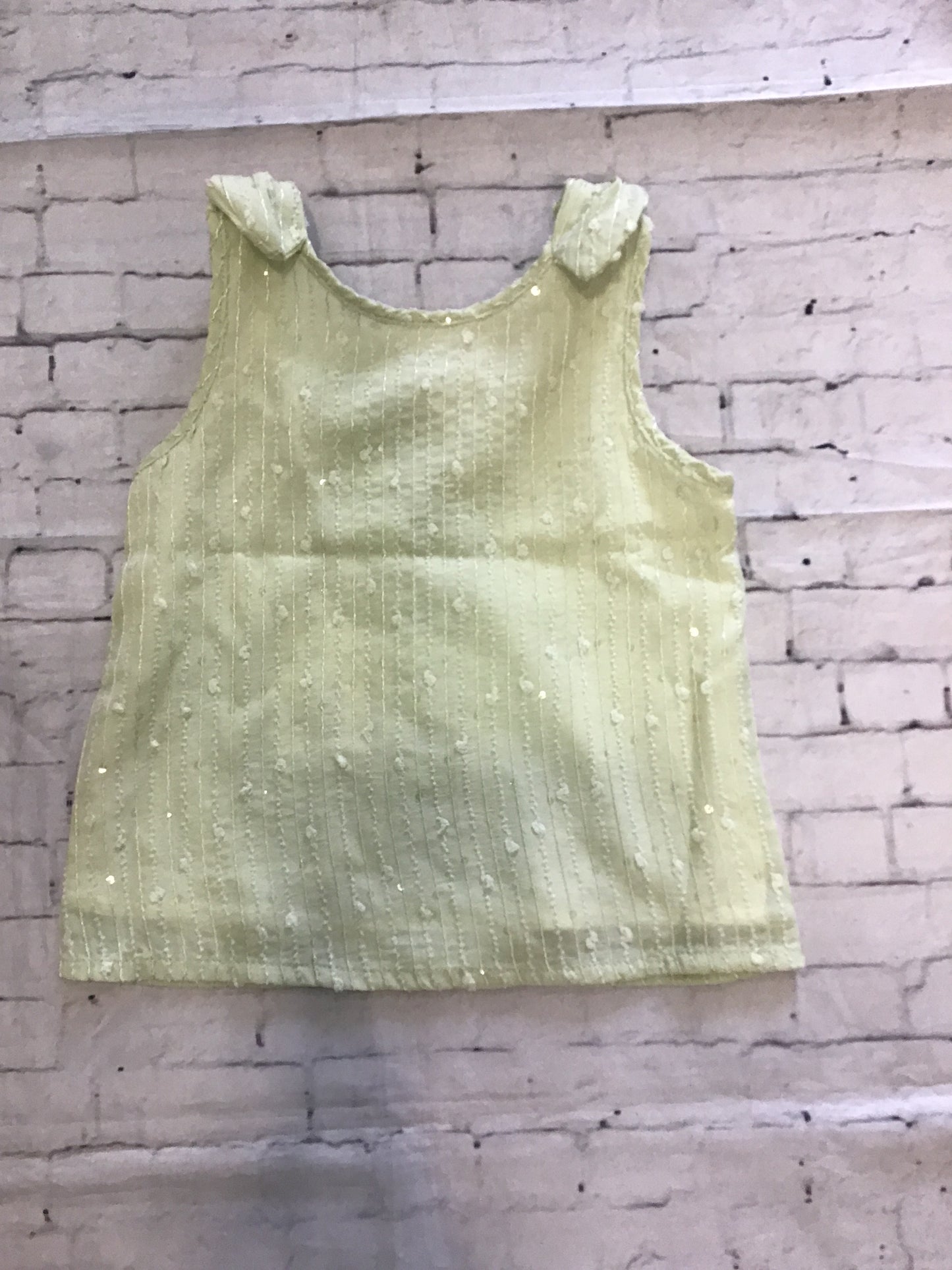 mint lace back top