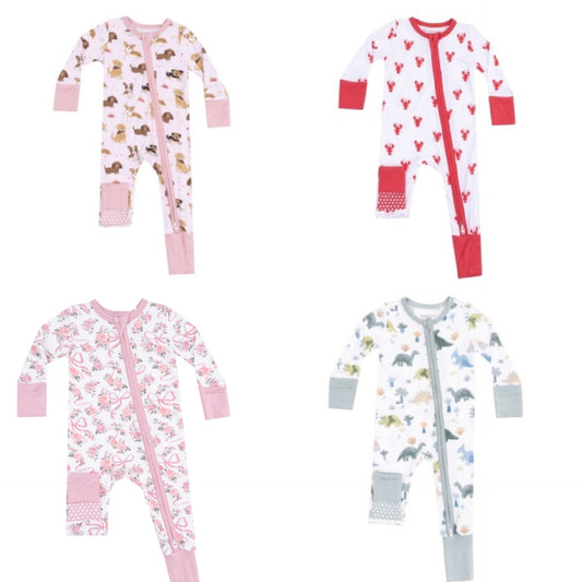 2 way zipper romper options
