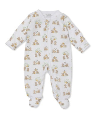 Hunny bear footie w/zip