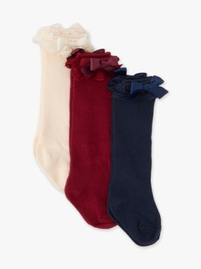 3pk bow knee high