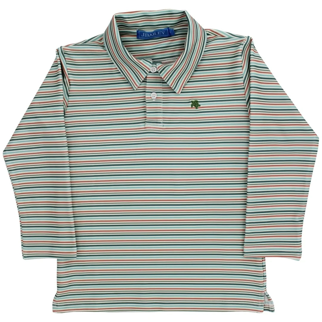 Stripe l/s polo