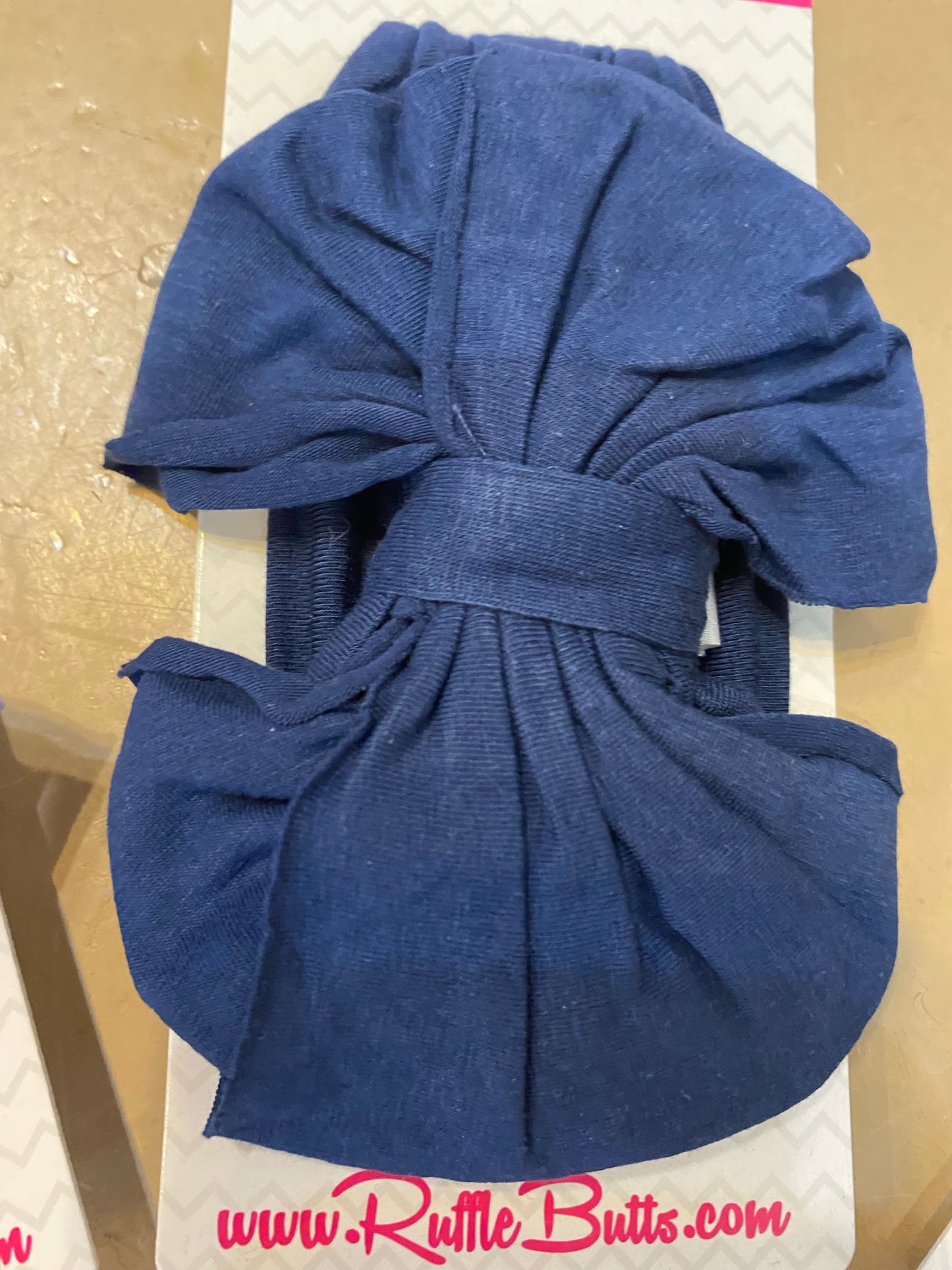 Ruffle butt headband bow