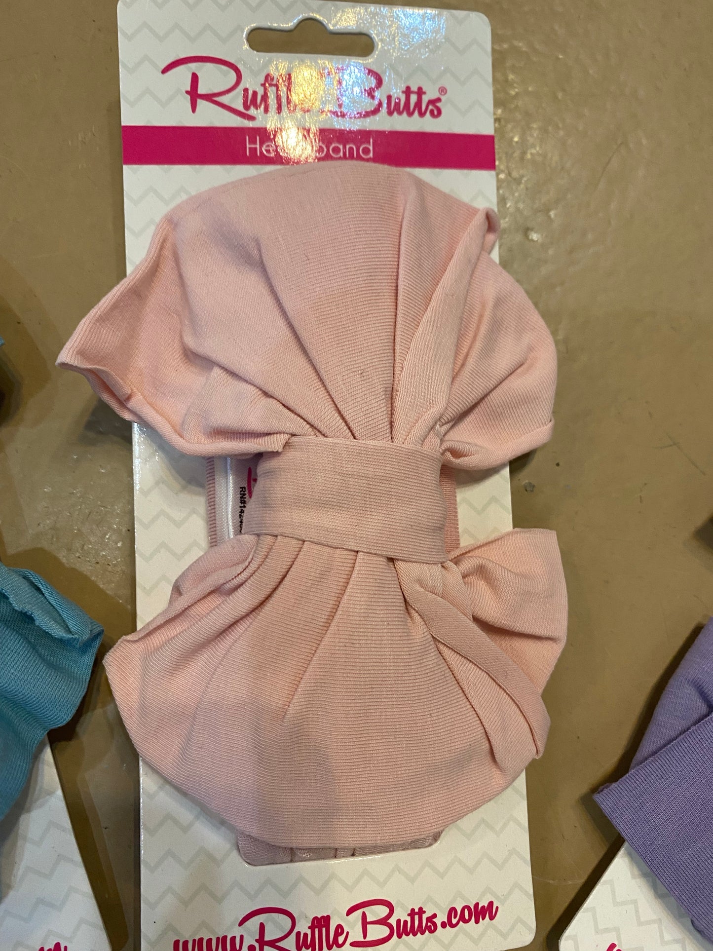 Ruffle butt headband bow