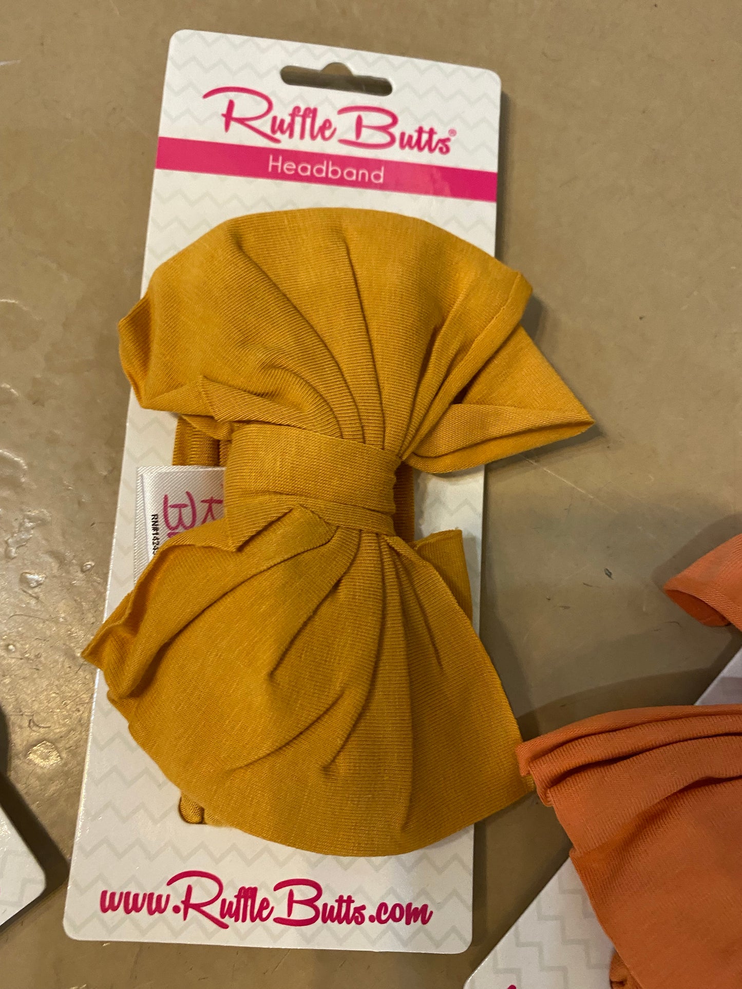 Ruffle butt headband bow