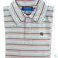 striped performance polo