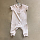 Bamboo ribbed ss rompers