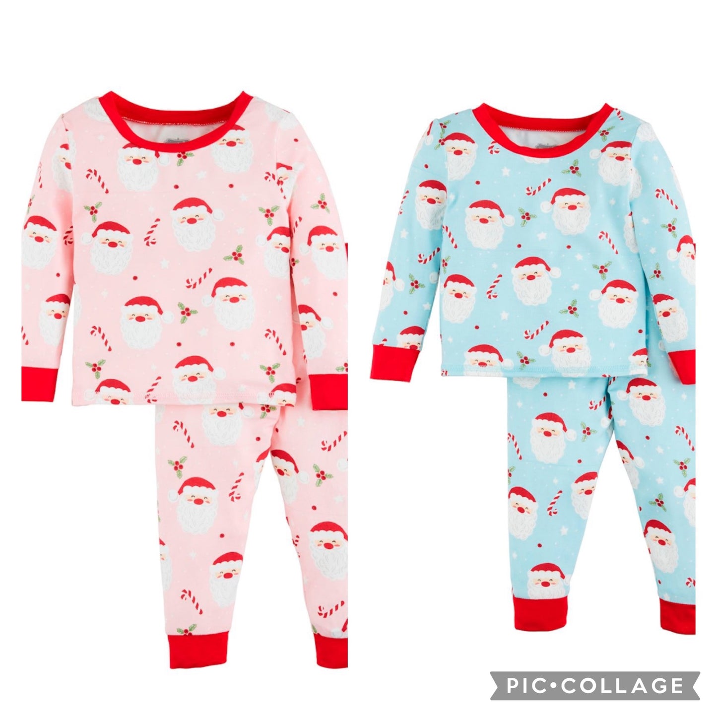 santa glow pjs