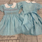 blue spring social dress