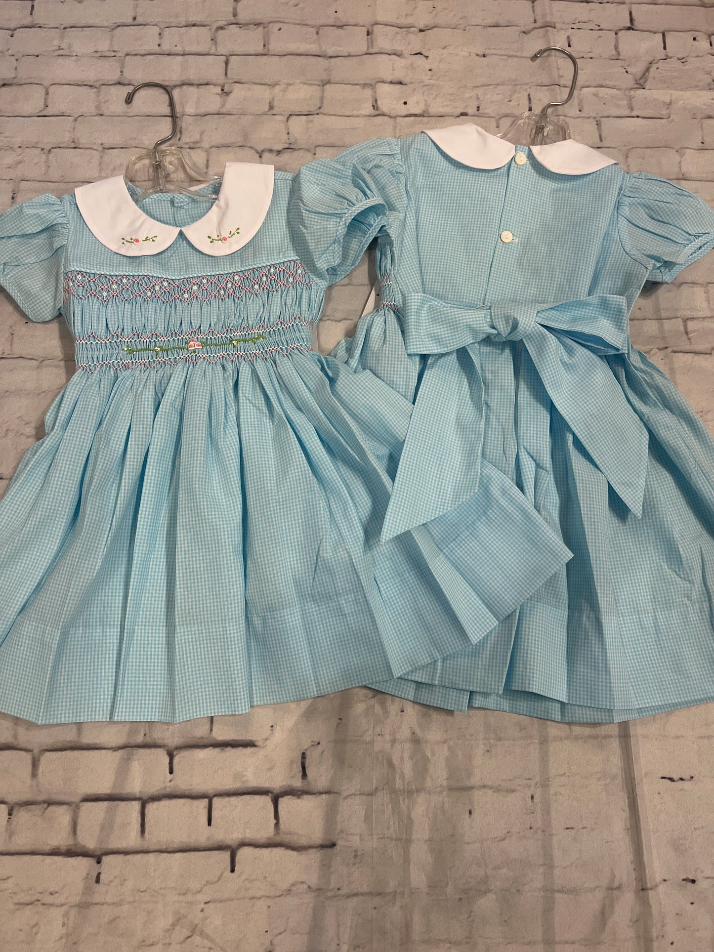 blue spring social dress
