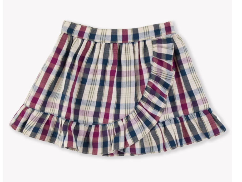 rowan plaid wrap skirt