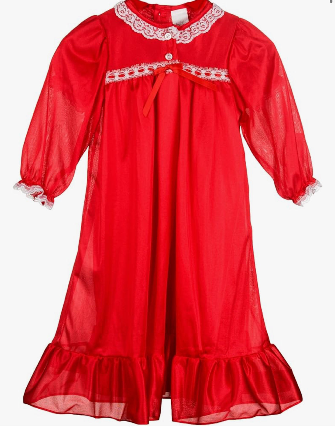 Red ls Peignoir set