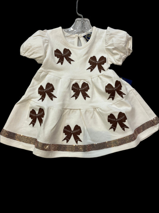football bow dress