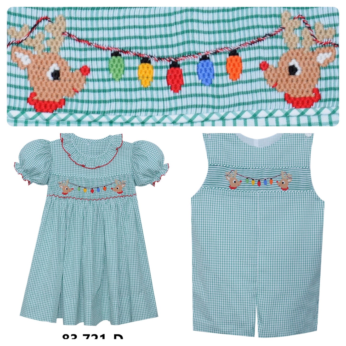 smocked reindeer sets