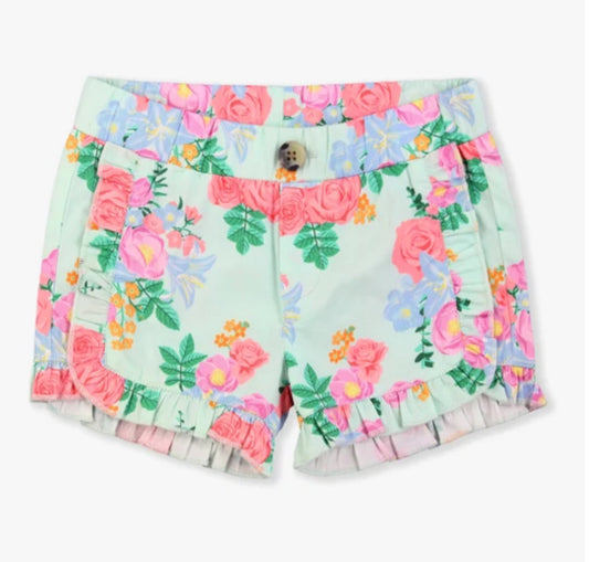 charming meadow ruffle shorts