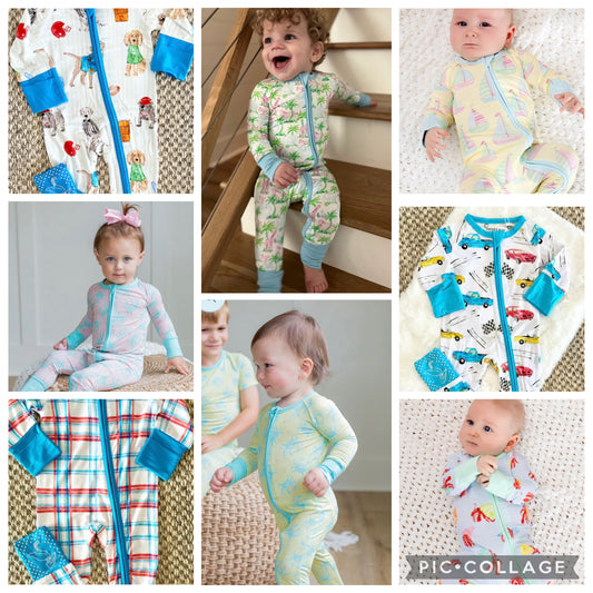 sweet bay zipper onesies