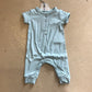 Bamboo ribbed ss rompers