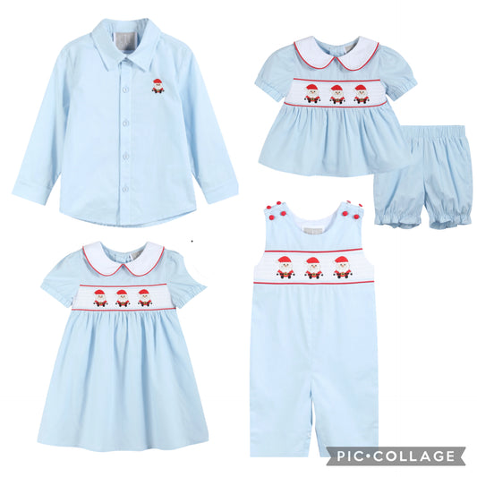blue santa sets