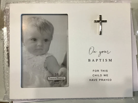 Baptism photo frame