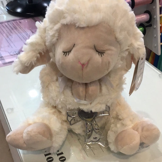 13” lamb w/crib cross