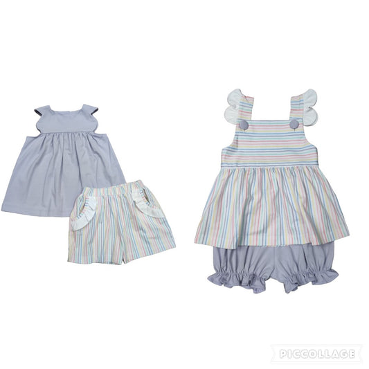 pastel stripe sets