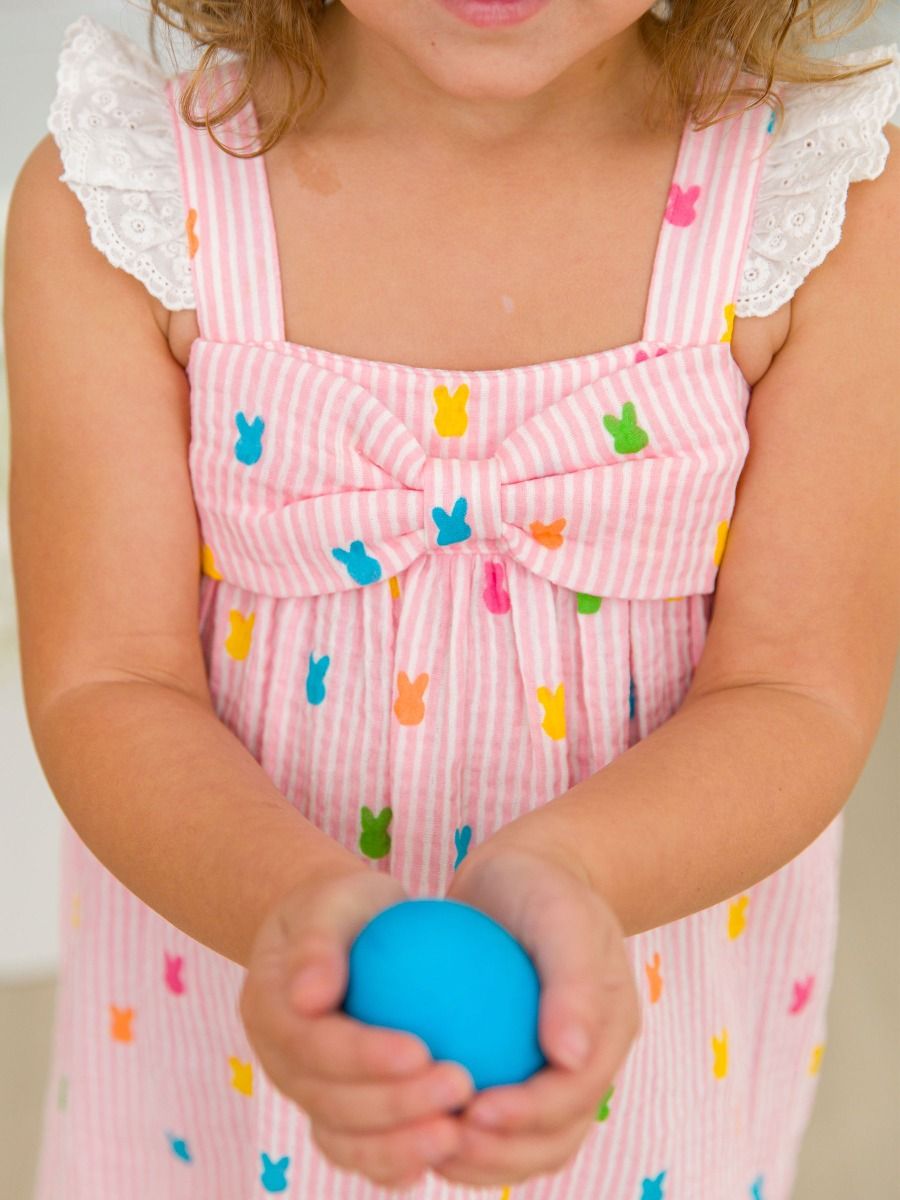 pink bunny bow dress