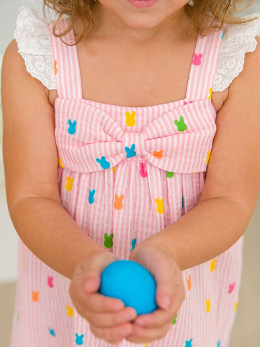 pink bunny bow dress