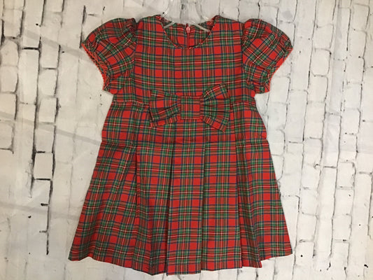 plaid bow dress