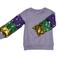 mardi gras sequin shirt