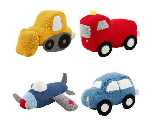 Plush vehicle rattle