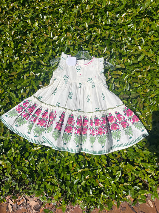 ivory block dress