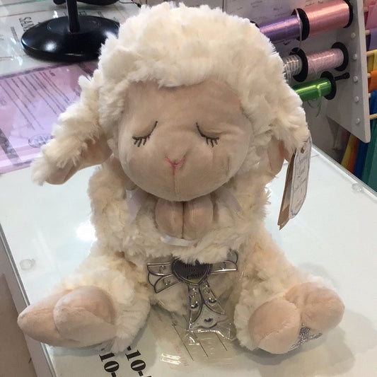 13” lamb w/crib cross