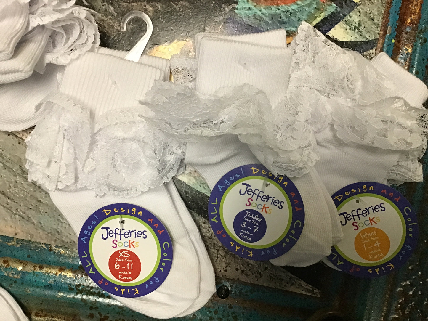 Jefferies socks with lace