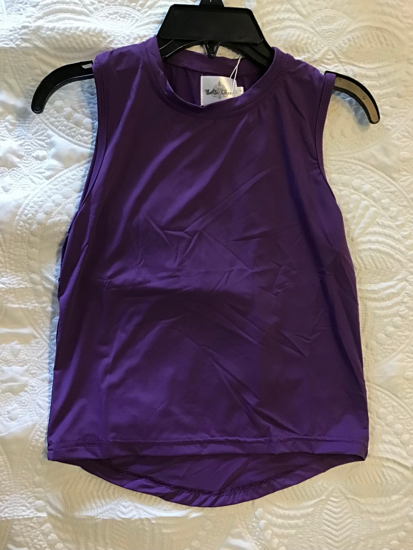 Purple high low tank