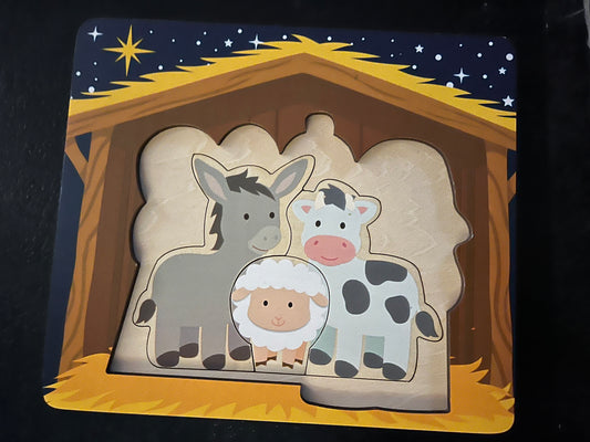 Nativity layered puzzle